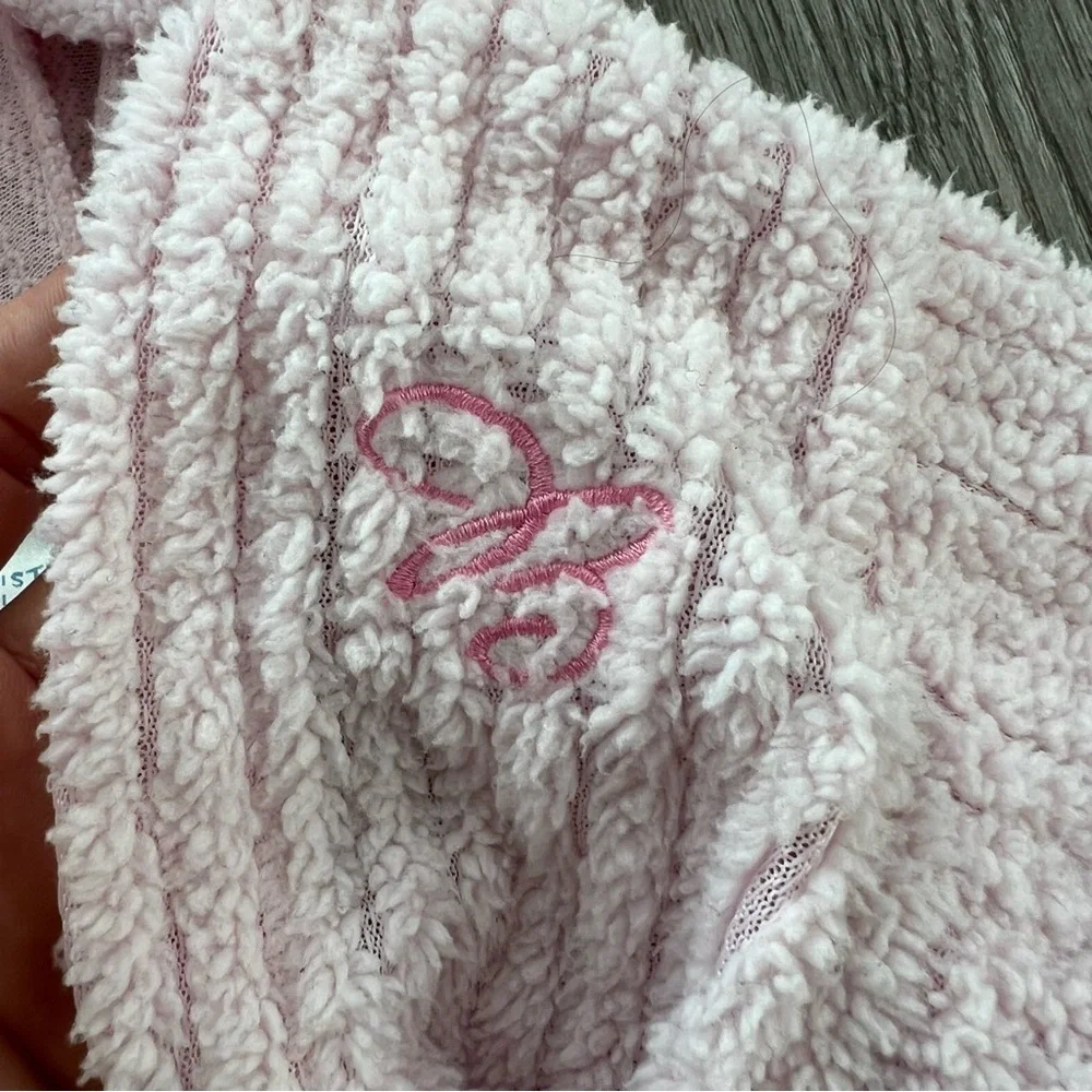 GENUINE BUILD A BEAR PINK CHENILLE ROBE WITH HOOD - Picture 2 of 4